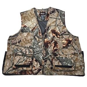 Outfitters Ridge‎ Fusion 3-D Camo Hunting Vest Mens XL 46/48 Brown Pockets Hunt